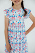 red-white-bows-flutter-sleeve-twirl-dress Mila & Rose - Sophia's StyleTwirl Dress Flutter-1